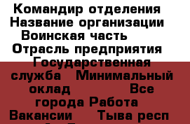 Командир отделения › Название организации ­ Воинская часть 6681 › Отрасль предприятия ­ Государственная служба › Минимальный оклад ­ 28 000 - Все города Работа » Вакансии   . Тыва респ.,Ак-Довурак г.